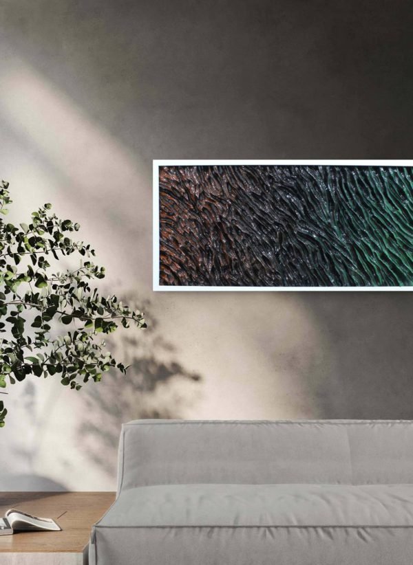 Création originale et unique, cette œuvre abstraite contemporaine est conçue pour s’intégrer harmonieusement dans une décoration intérieure moderne. Le travail en relief 3D apporte une profondeur visuelle et une présence artistique forte. Réalisée avec des matériaux professionnels, pigments haute densité et résine premium, elle garantit qualité et durabilité. Œuvre unique livrée avec certificat d’authenticité,