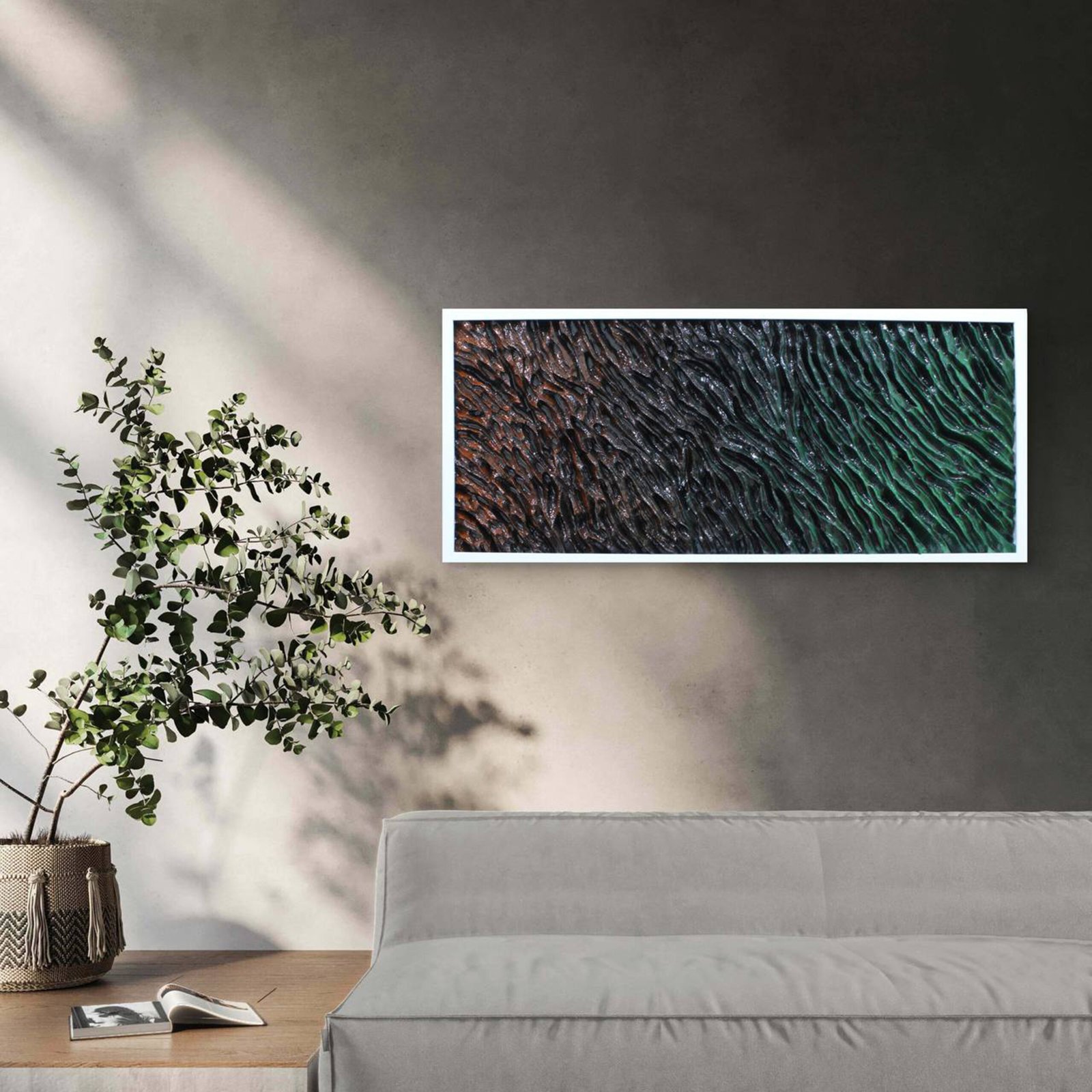 Création originale et unique, cette œuvre abstraite contemporaine est conçue pour s’intégrer harmonieusement dans une décoration intérieure moderne. Le travail en relief 3D apporte une profondeur visuelle et une présence artistique forte. Réalisée avec des matériaux professionnels, pigments haute densité et résine premium, elle garantit qualité et durabilité. Œuvre unique livrée avec certificat d’authenticité,